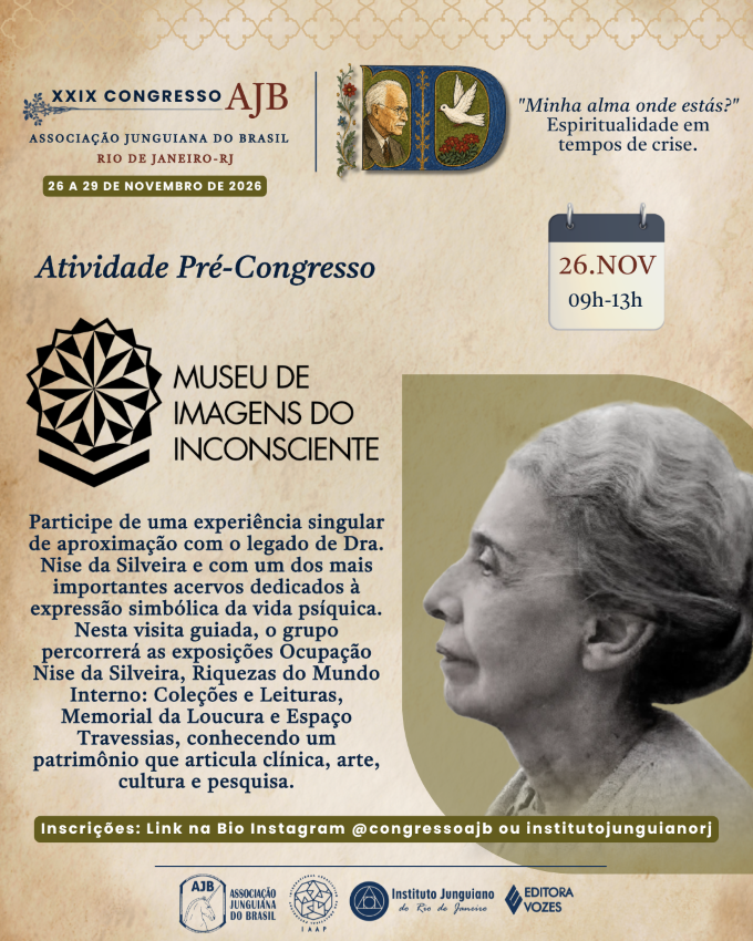 Atividade Pré-Congresso - Visita ao Museu do Insconsciente - 26/11 - 9h às 13h