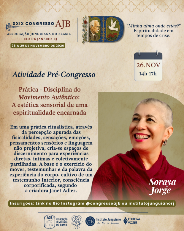 Atividade Pré-Congresso - Prática - Disciplina do Movimento Autêntico: A estética sensorial de uma espiritualidade encarnada com Soraya Jorge